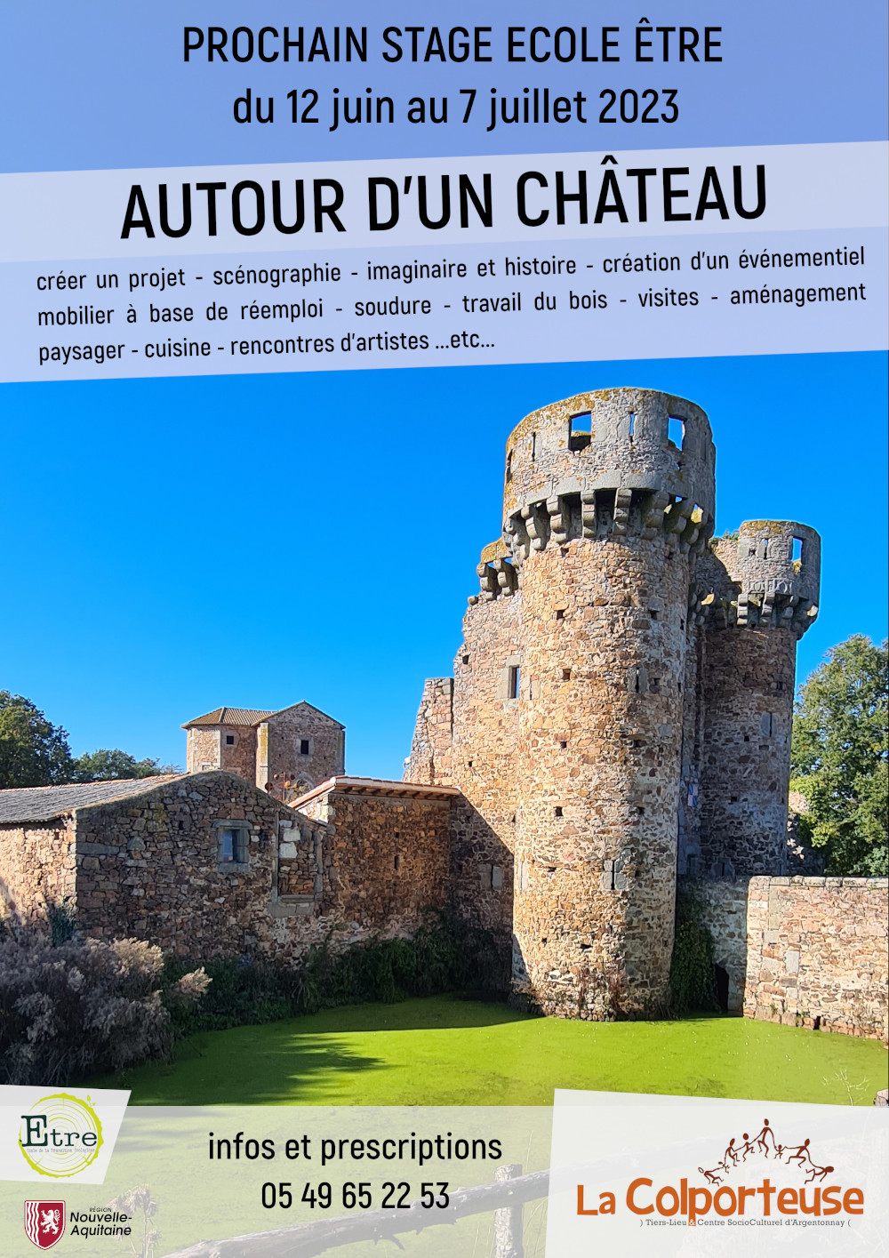 Stage "AUTOUR D'UN CHATEAU" par l'école ÊTRE