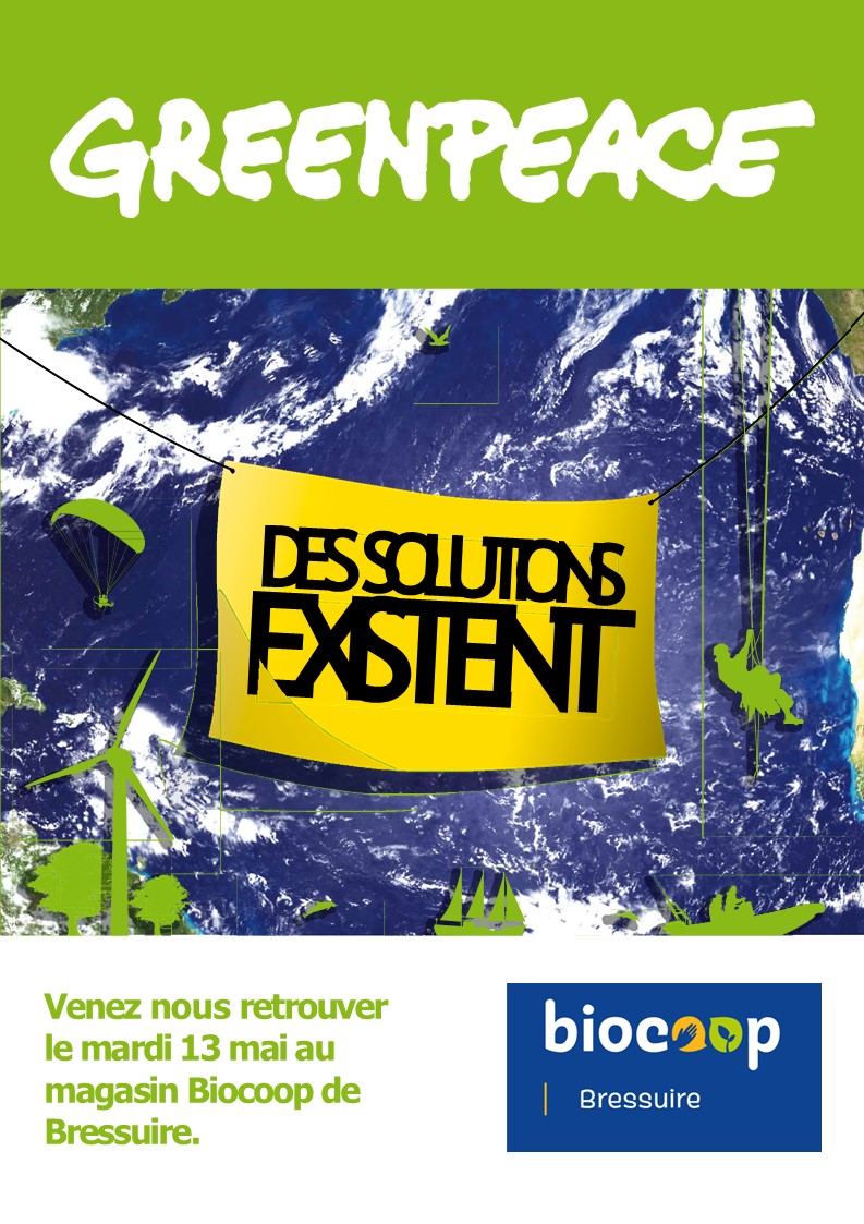 🌿✨ Evénement : Greenpeace le 13 mai dans nos murs ! 🌿✨ Evénement : Greenpeace le 13 mai dans nos murs !