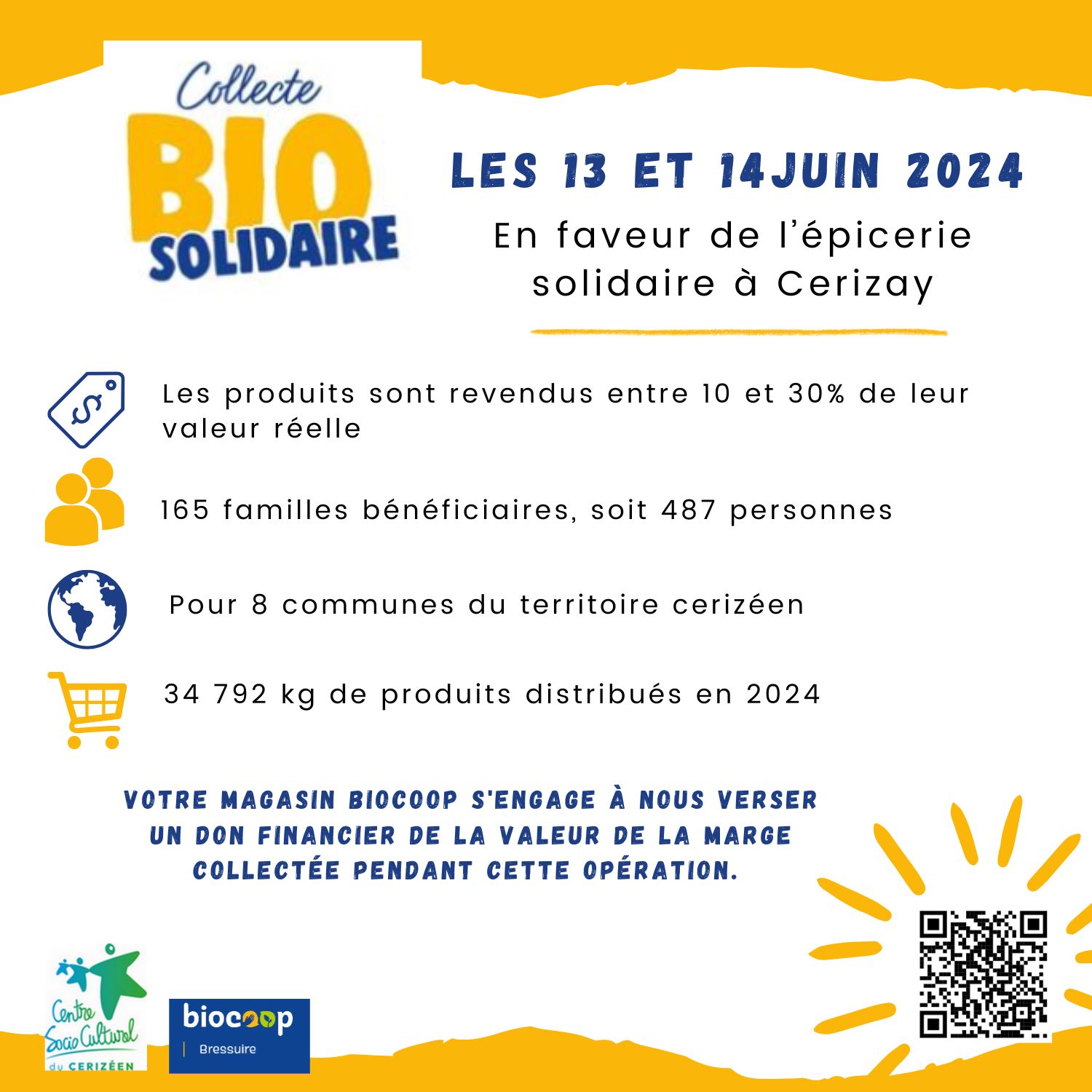 🌱 Collecte Bio et Solidaire les 13 et 14 Juin 2025 🌱