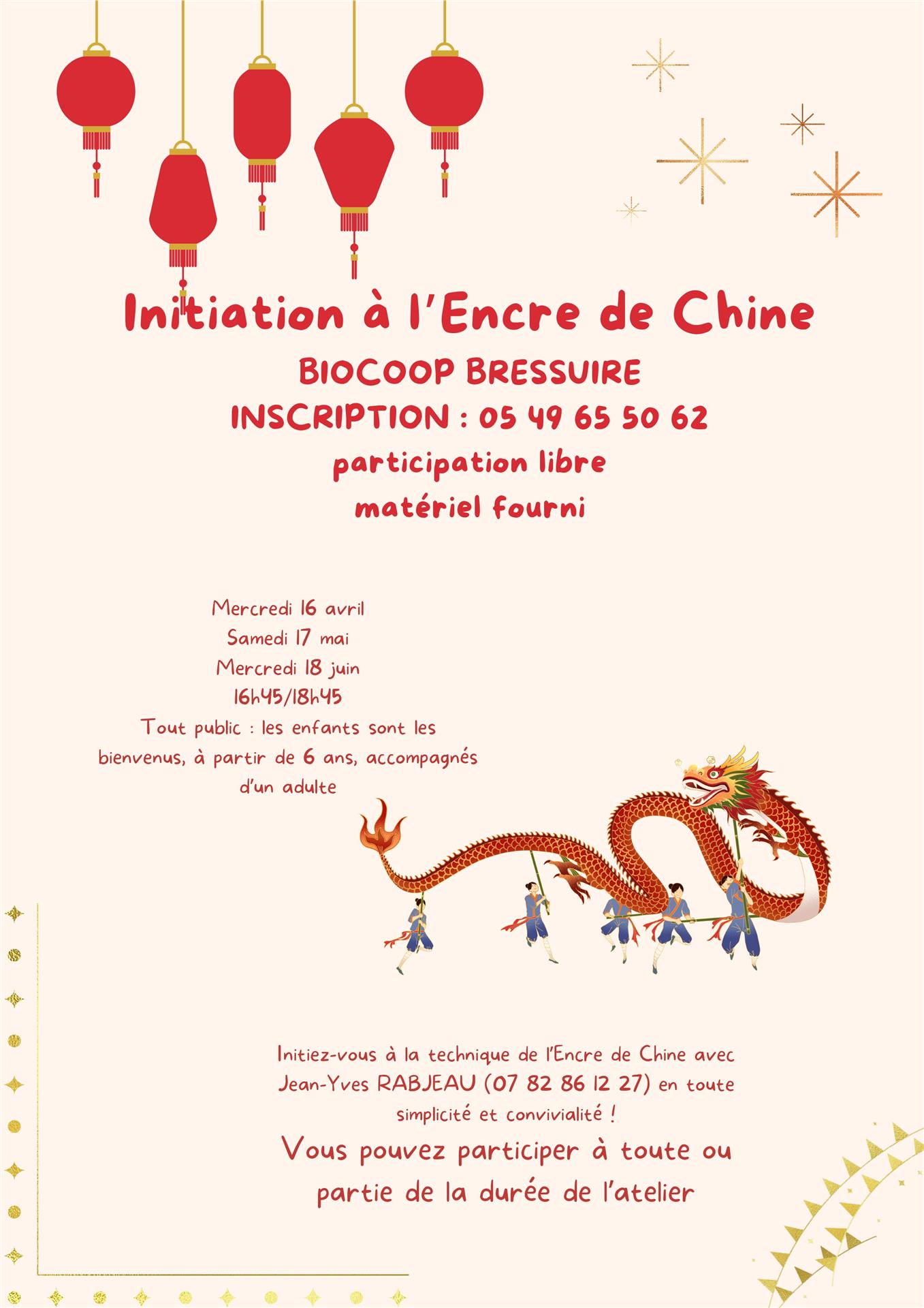 Initiation à l'encre de Chine avec Jean-Yves RABJEAU