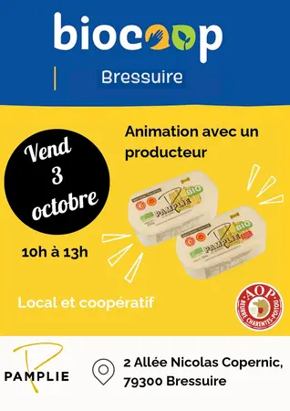 Animation PAMPLIE : producteur de beurre AOP Charentes-Poitou