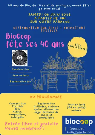 🎉 Biocoop fête ses 40 ans ! 🎉