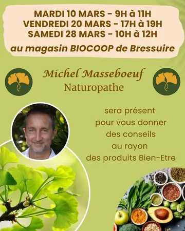 🌿🍏 Rencontres Naturopathie : Des conseils Bien-Être avec Michel Masseboeuf !