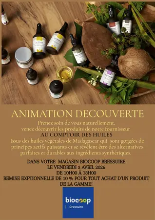 ✨ Découvrez les huiles végétales du Comptoir des Huiles à Biocoop Bressuire ! ✨