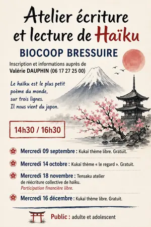 ✍️🌸 KUKAÏ : Ateliers de Haïkus – L’art de la poésie japonaise ✍️🌸 KUKAÏ : Ateliers de Haïkus – L’art de la poésie japonaise